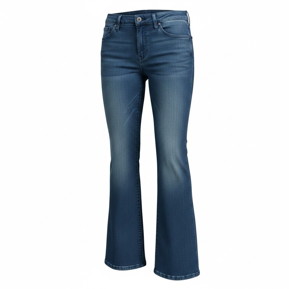 Old Navy Ultra Blue Bootcut Jeans Womens 8 Regular Medium Wash Stretch Denim